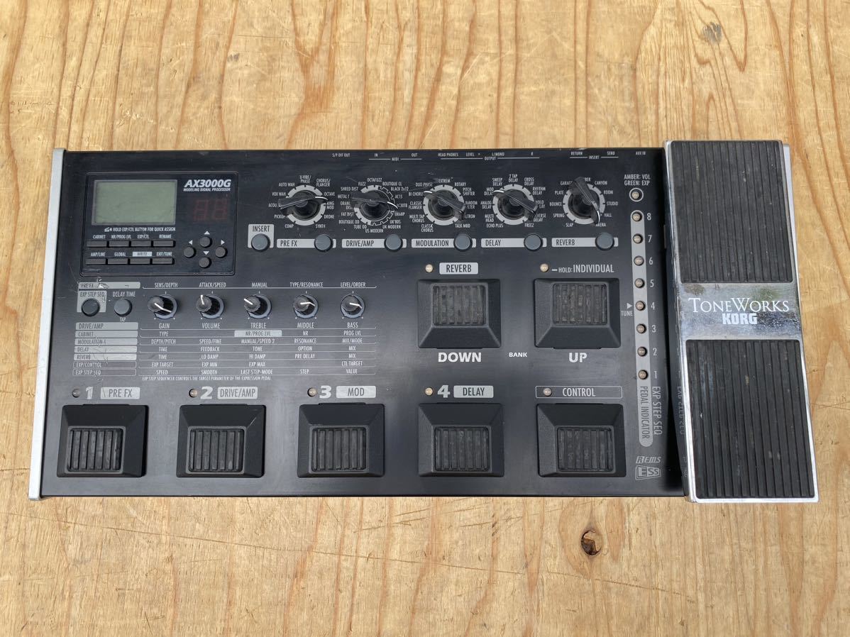 KORG AX3000G マルチエフェクター【中古】【ハードケース/おまけ付き