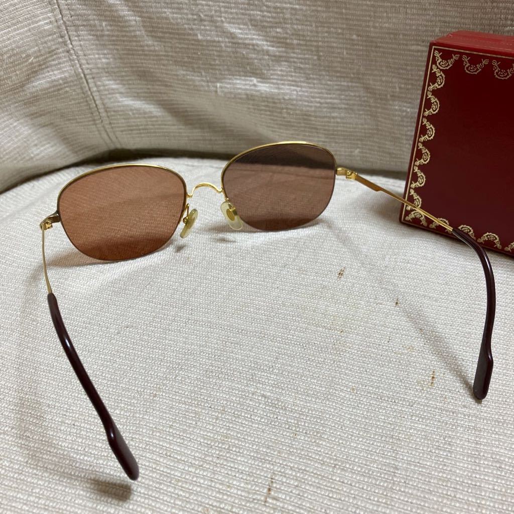 Cartier カルティエ ゴールドフレーム 57□18 145 サングラス 眼鏡 