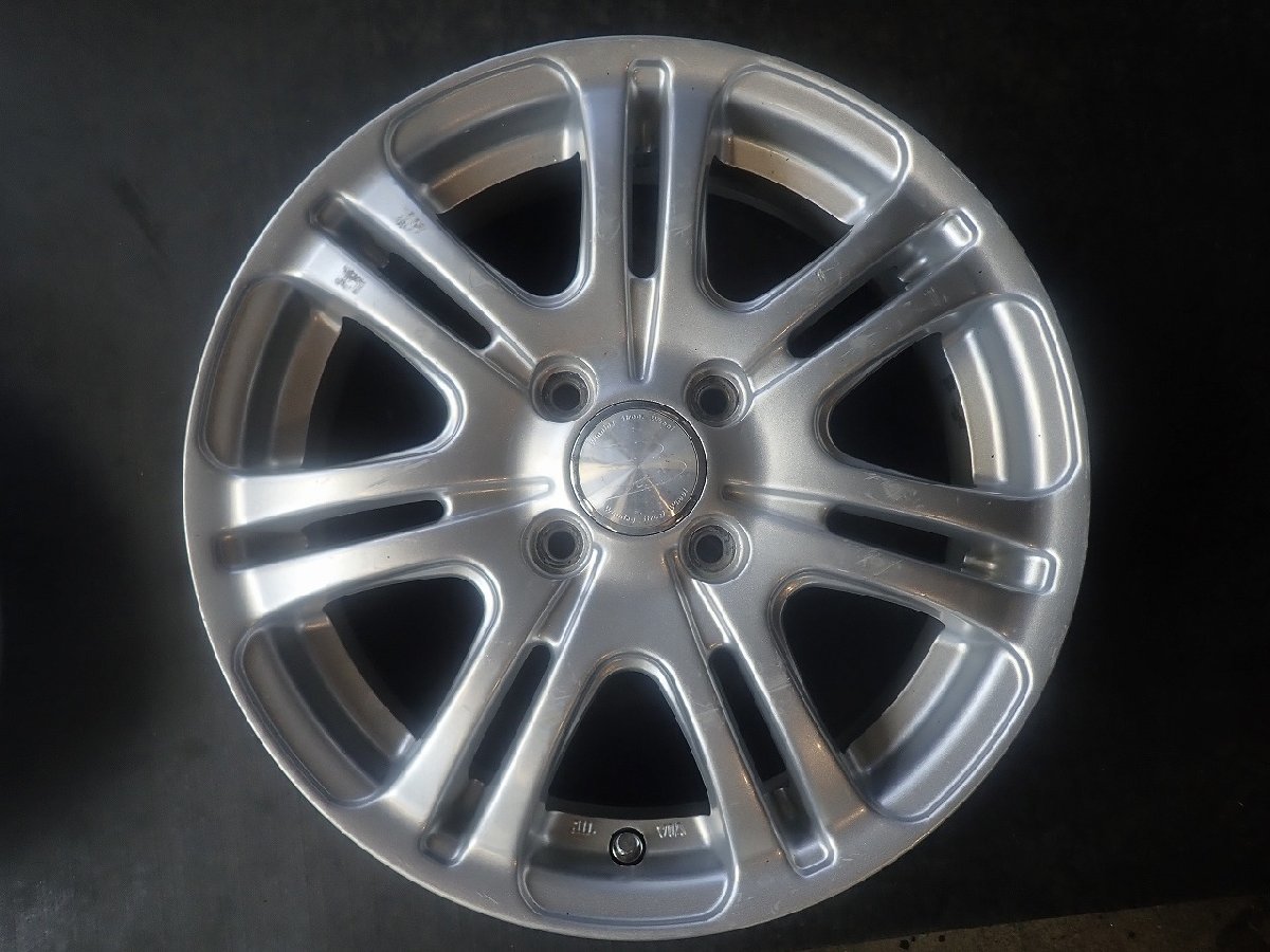 MF8249【送料無料15インチ】4本 ミツビシ アイ アイミーブなどに スタッドレス用等に 中古ホイール ▼15×4.5J 6J 100/4H ET43 ET38▼