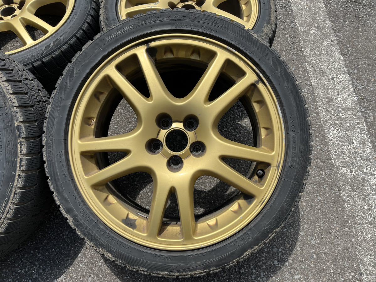 車 GDB 純正ホイール 17インチ PCD100