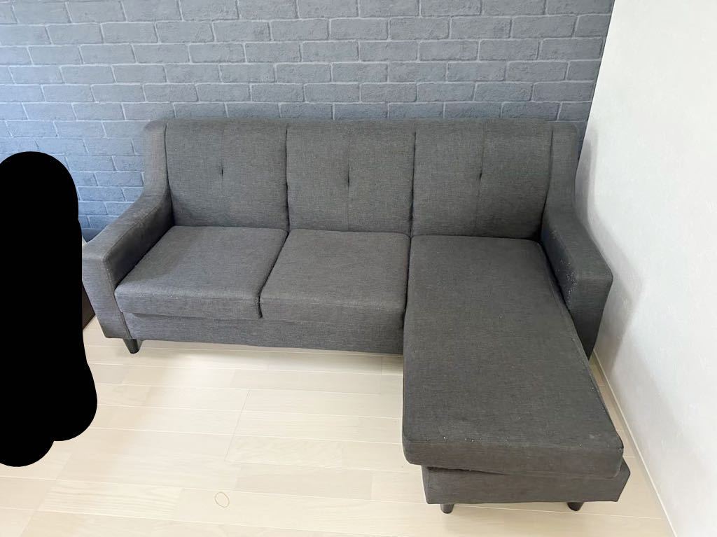 激安 美品 中古3人掛け 2人掛け ソファベッド 送料無料 北欧 モダン 