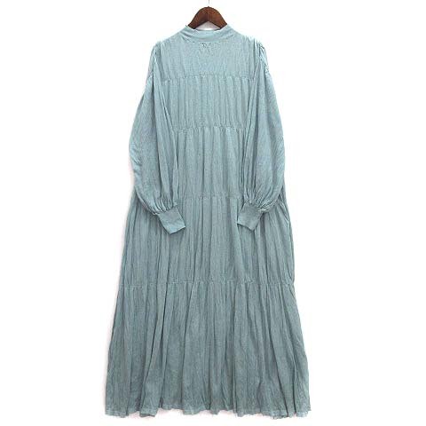 フレイアイディー FRAY I.D ワッシャー プリーツ ニット ワンピース 長袖 ロング 2020SS ミントグリーン F FWNO201030 レディース