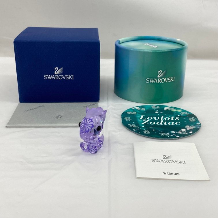 BFAE7025】SWAROVSKI スワロフスキー 干支 馬 置物 箱付き 