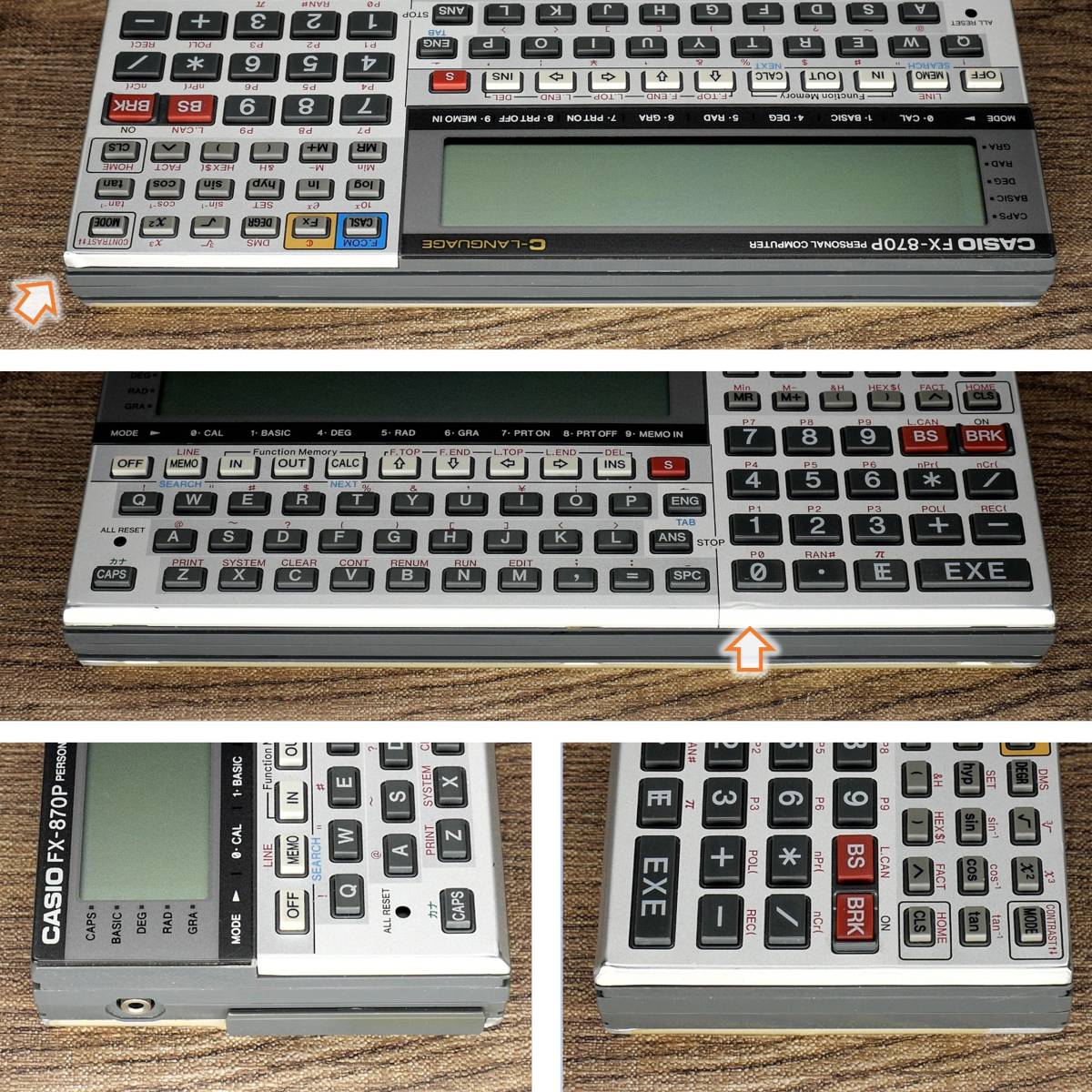 CASIO】FX-870P ポケットコンピュータ ポケコン 電卓 カシオ CASIO】FX-870P ポケットコンピュータ ポケコン 電卓 カシオ