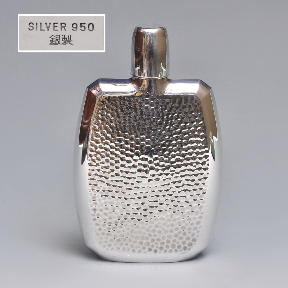 シルバー 銀製スキットル スキットル シルバー無垢 silver 刻印あり