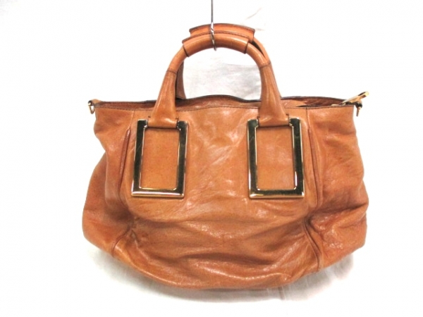 クロエ ハンドバッグ エテル ライトブラウン レザー Chloe