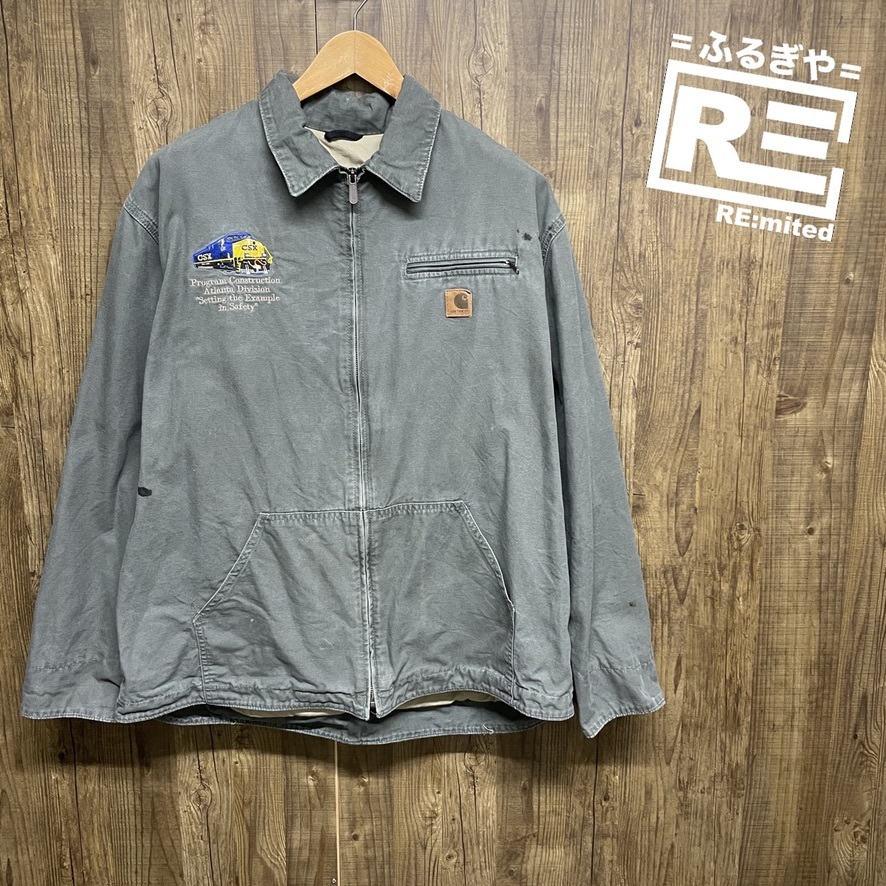 CARHARTT カーハート ディアボーン デトロイト ジャケット メンズ XL 企業ロゴ ワークウェア