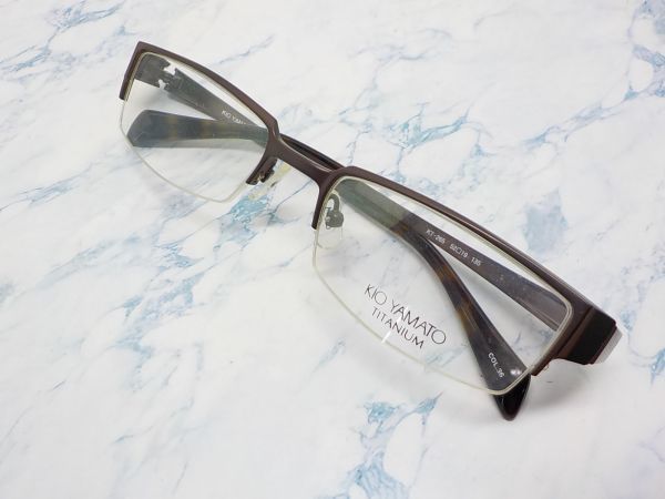 【数量限定，人気】 展示品 KIO YAMATO メガネフレーム KT-265 52口19-135 36 日本製(ナイロール、ハーフリム)｜売買されたオークション情報、yahooの商品情報をアーカイブ公開 - オークファン ナイロール、ハーフリム