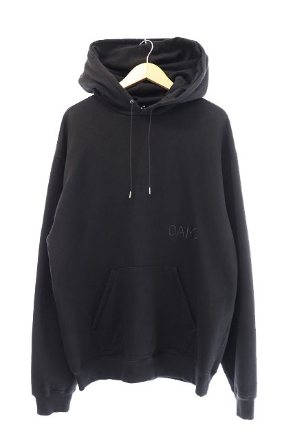 オーエーエムシー OAMC ×Ron Herman ロンハーマン 20AW Sweat Hoodie ロゴ 刺繍 スウェット フーディー プルオーバー パーカー 3220900374