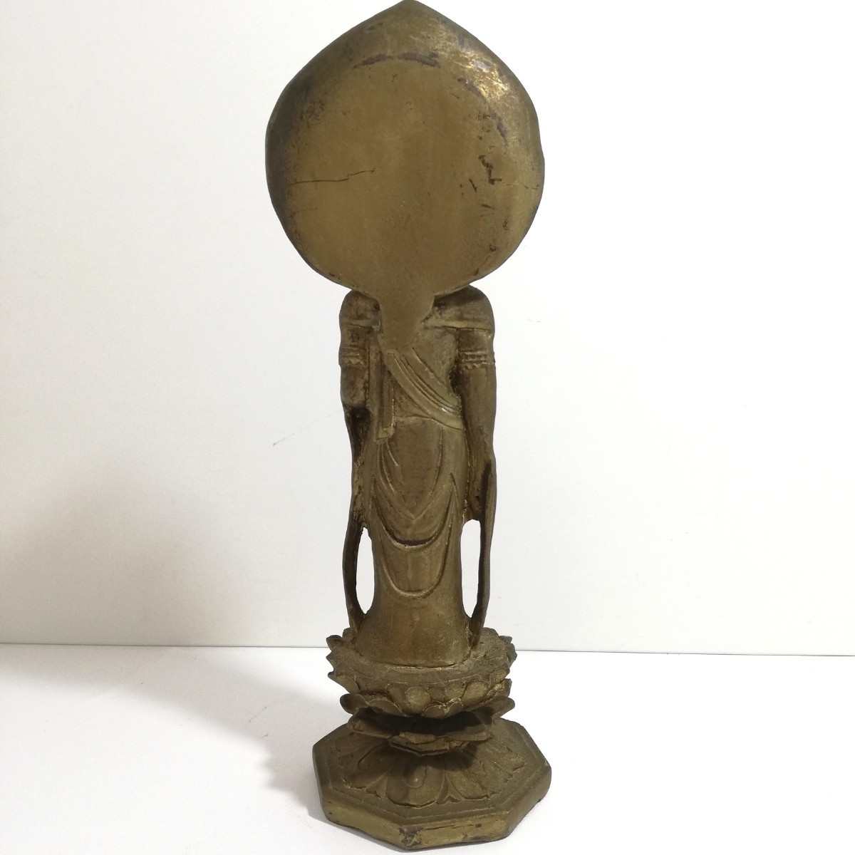 仏教美術 聖観音菩薩像 仏像 高さ24.3cm 重さ739g 聖観音 正観音 六 