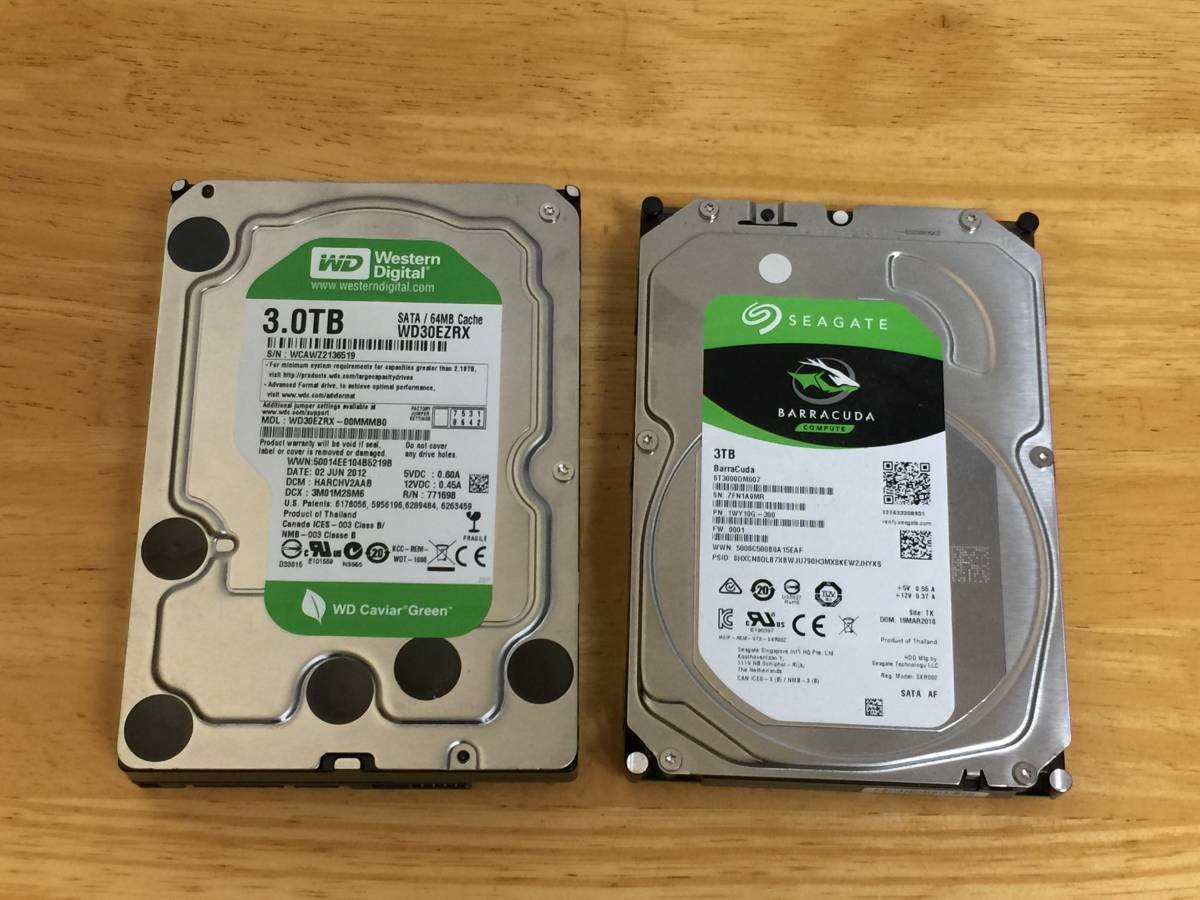 3TB HDD ST3000DM007 使用時間361時間 正常 コンピュータ 3TB HDD
