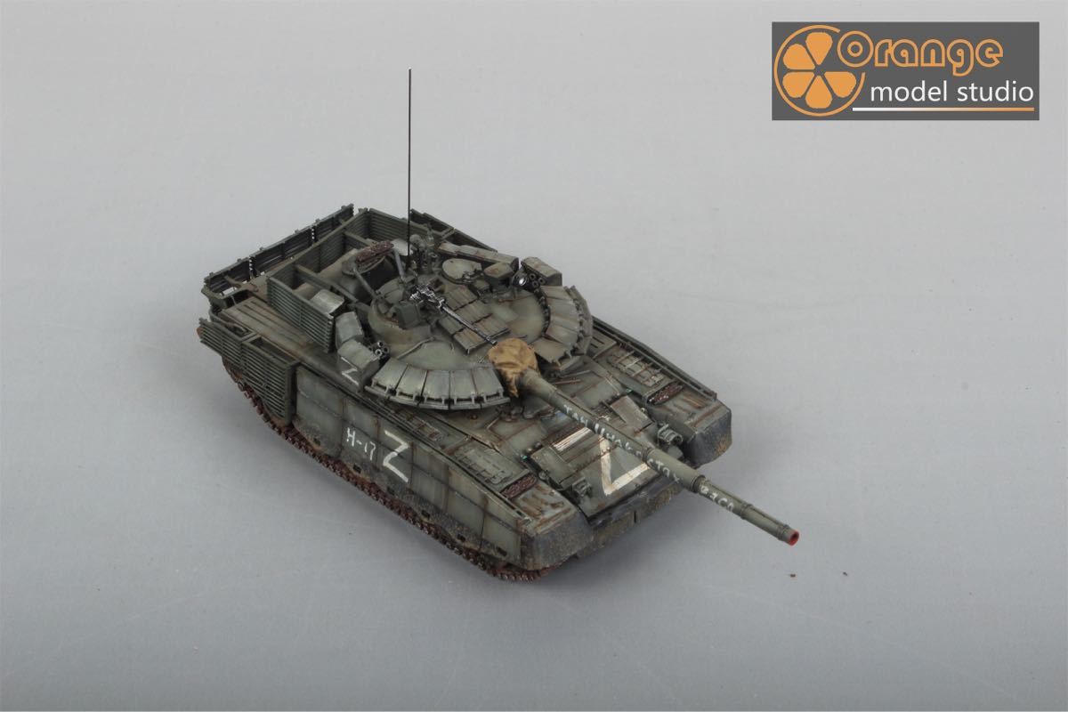 No-438 1/72 ロシア軍 Tー80BVM 主戦タンク 軍用戦車 プラモデル 完成 