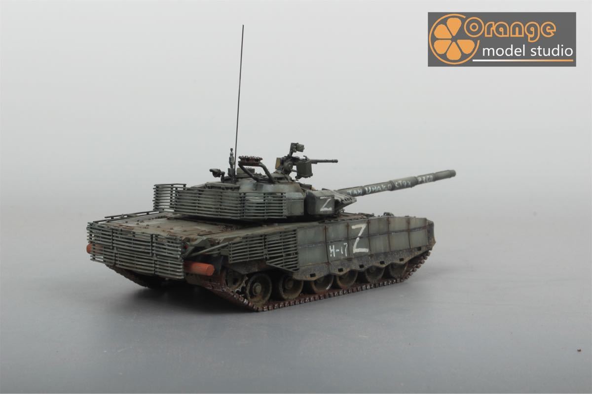 No-438 1/72 ロシア軍 Tー80BVM 主戦タンク 軍用戦車 プラモデル 完成 