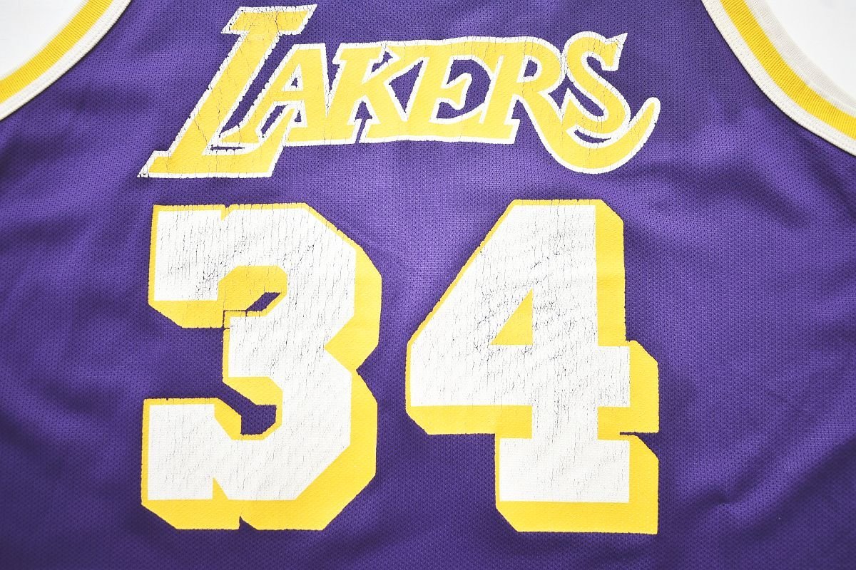 ☆00s ヴィンテージ チャンピオン NBA LAKERS #34 シャキール オニール