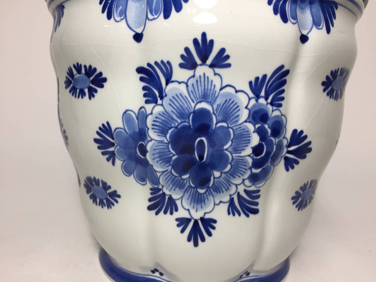 京都$⑧ オランダ陶磁 『 ロイヤル・デルフト 水指 』 De Porceleyne