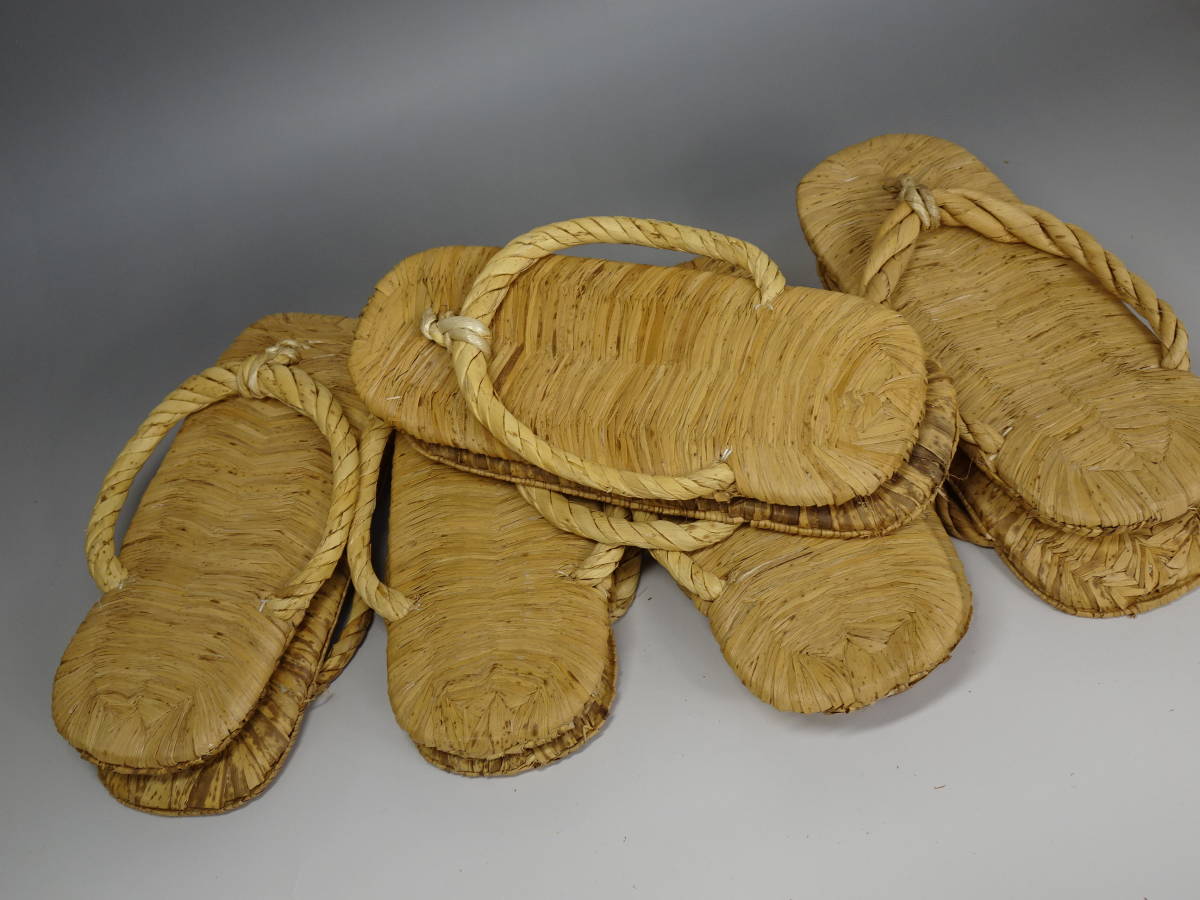 竹皮路地草履(数寄屋草履) 五足 美品 茶道具 送料込 竹皮路地草履(数寄屋草履) 五足 美品 茶道具 送料込