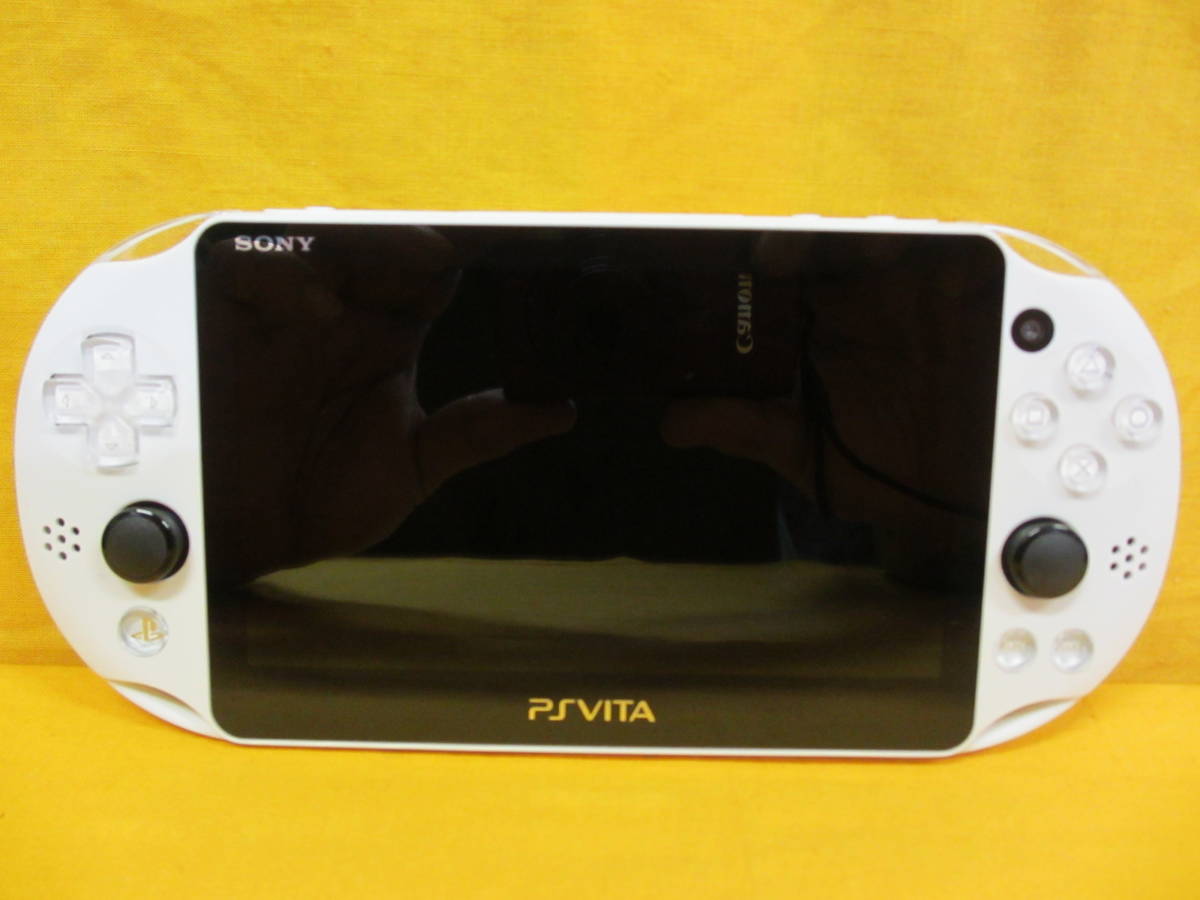 N305】SONY PS Vita 本体 PCH-2000 ホワイト 艦これモデル 中古 動作品 