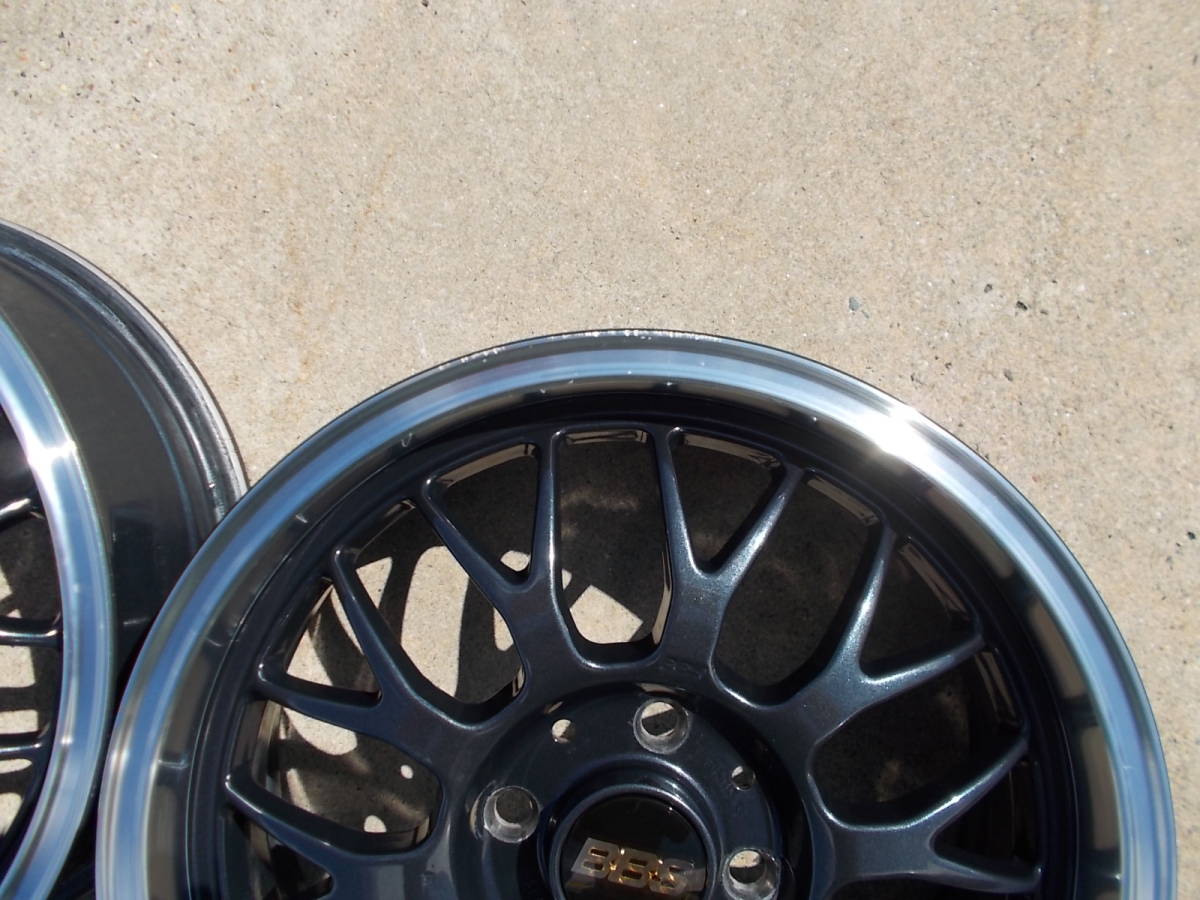 BBS RG-F 15インチ 5.5J +45 ブルーブラックダイヤカット(社外品)｜