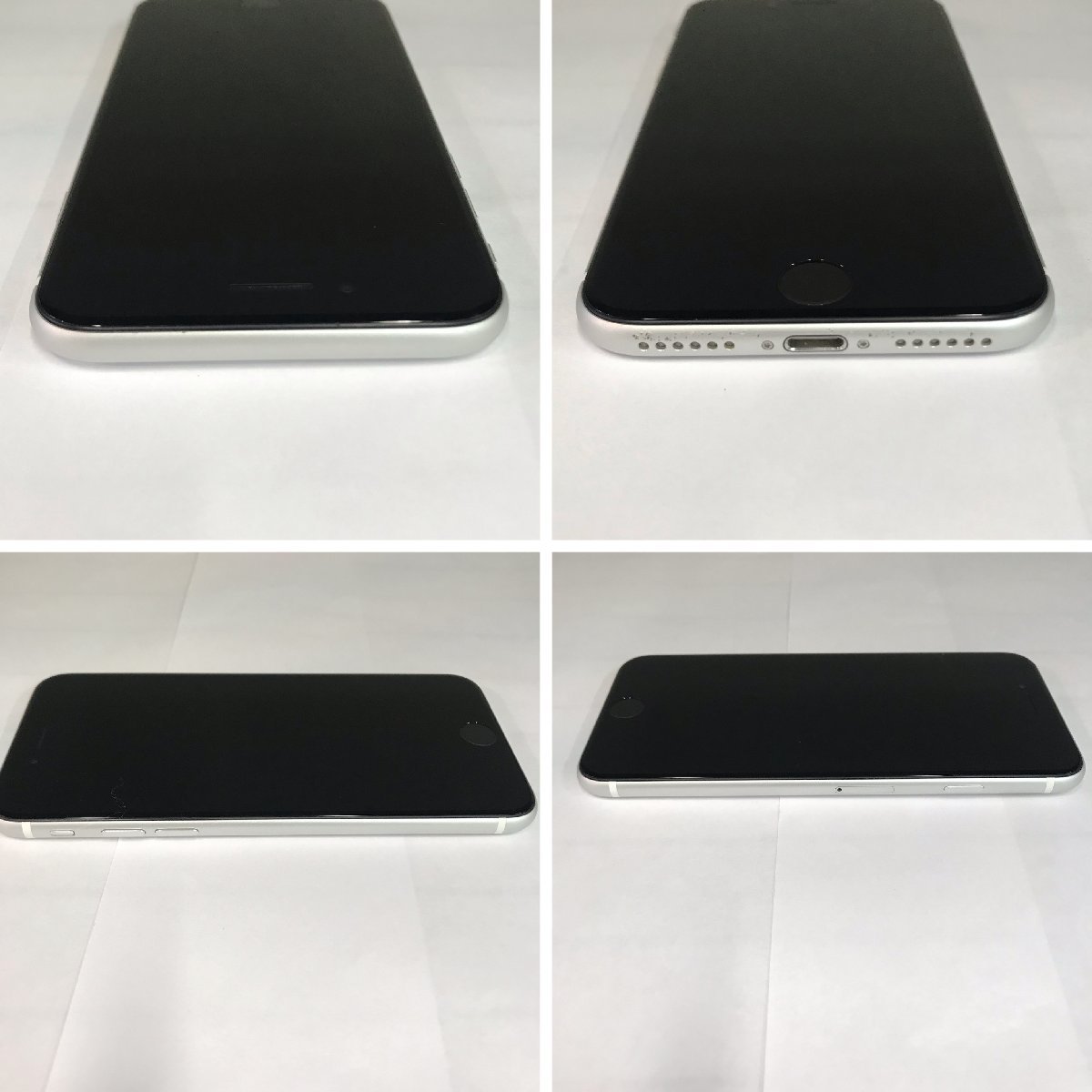 iPhoneSE第二世代128GBブラックSIMフリー裏面うっすらひび) Apple