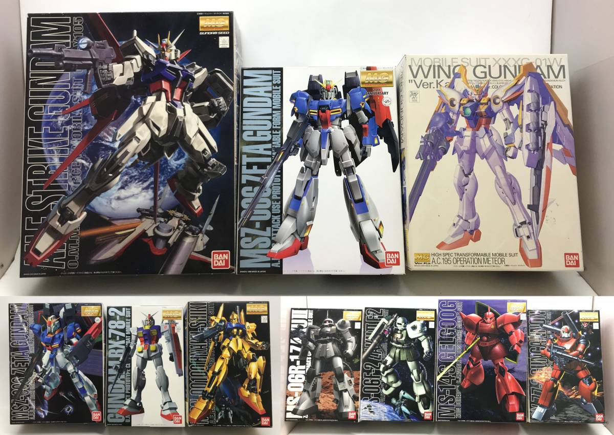 1184】組立済 MG ガンプラ まとめ（百式 ゲルググ ウイングガンダムver 