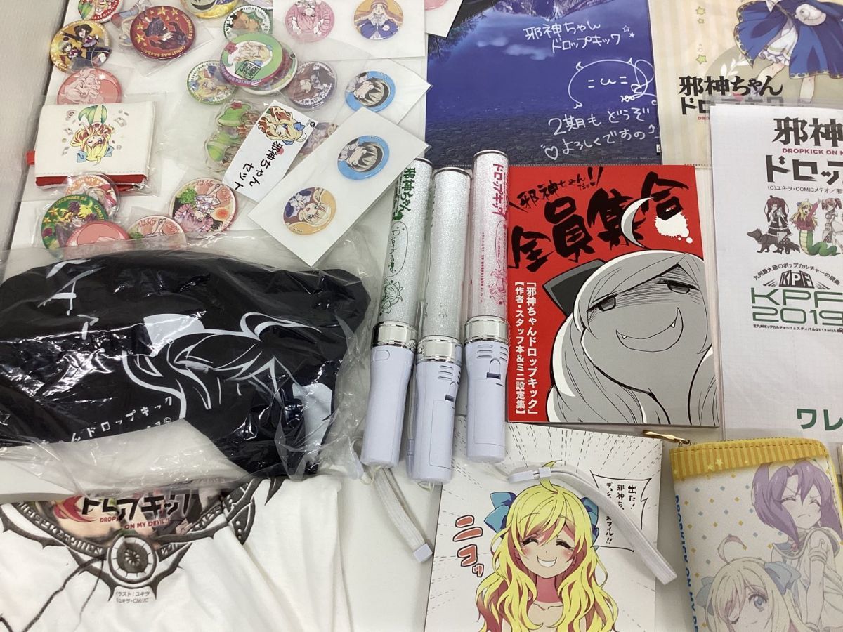 現状】邪神ちゃんドロップキック グッズ まとめ売り 缶バッジ クリア 