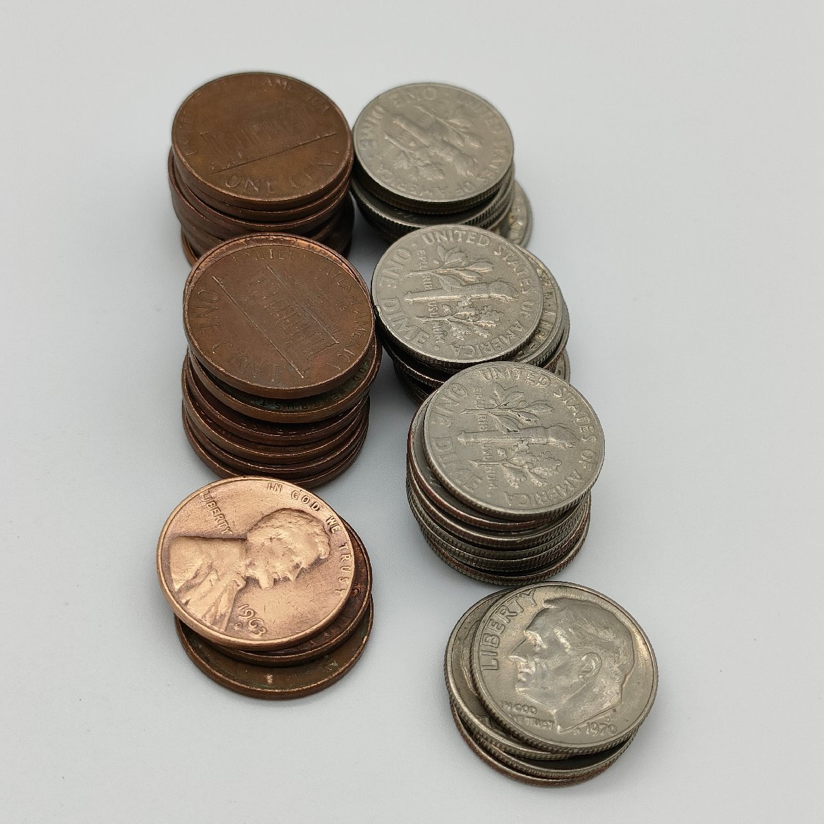 アメリカ アンティークコイン 硬貨 10セント 1965年 ルーズベルト 