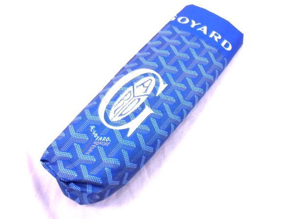 □極美品□ GOYARD ゴヤール 総柄 3段折り ワンタッチ式 折りたたみ傘 