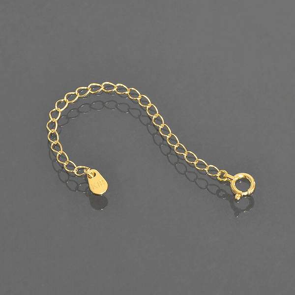 K18YG ネックレス用アジャスター（ドロップ型） 2.1mm 7cm