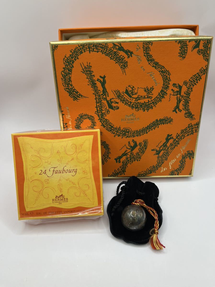 エルメス HERMES foubourg 香水 30ml EAU DE TOILETTE NATURAL SPRAY箱ノベルティ 鈴 付