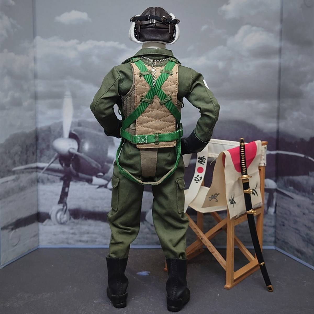 3R 1/6 大日本帝国 海軍 ゼロ戦 パイロット 陰山源一 フィギュア 日本限定