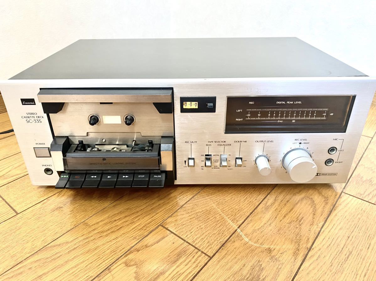 サンスイ SANSUI カセットデッキ SC-3 研究。サンスイのカセットデッキ