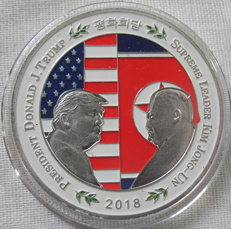 アメリカ トランプ大統領 北朝鮮 金正恩 米朝会談 記念コイン 記念 