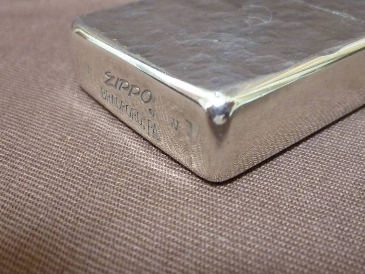 Zippo・ジッポー・2面リューター加工・イタリックロゴ・1989 