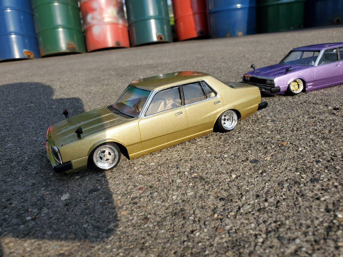アオシマ スカイライン ジャパン日産 旧車 完成品 街道レーサー 1/24