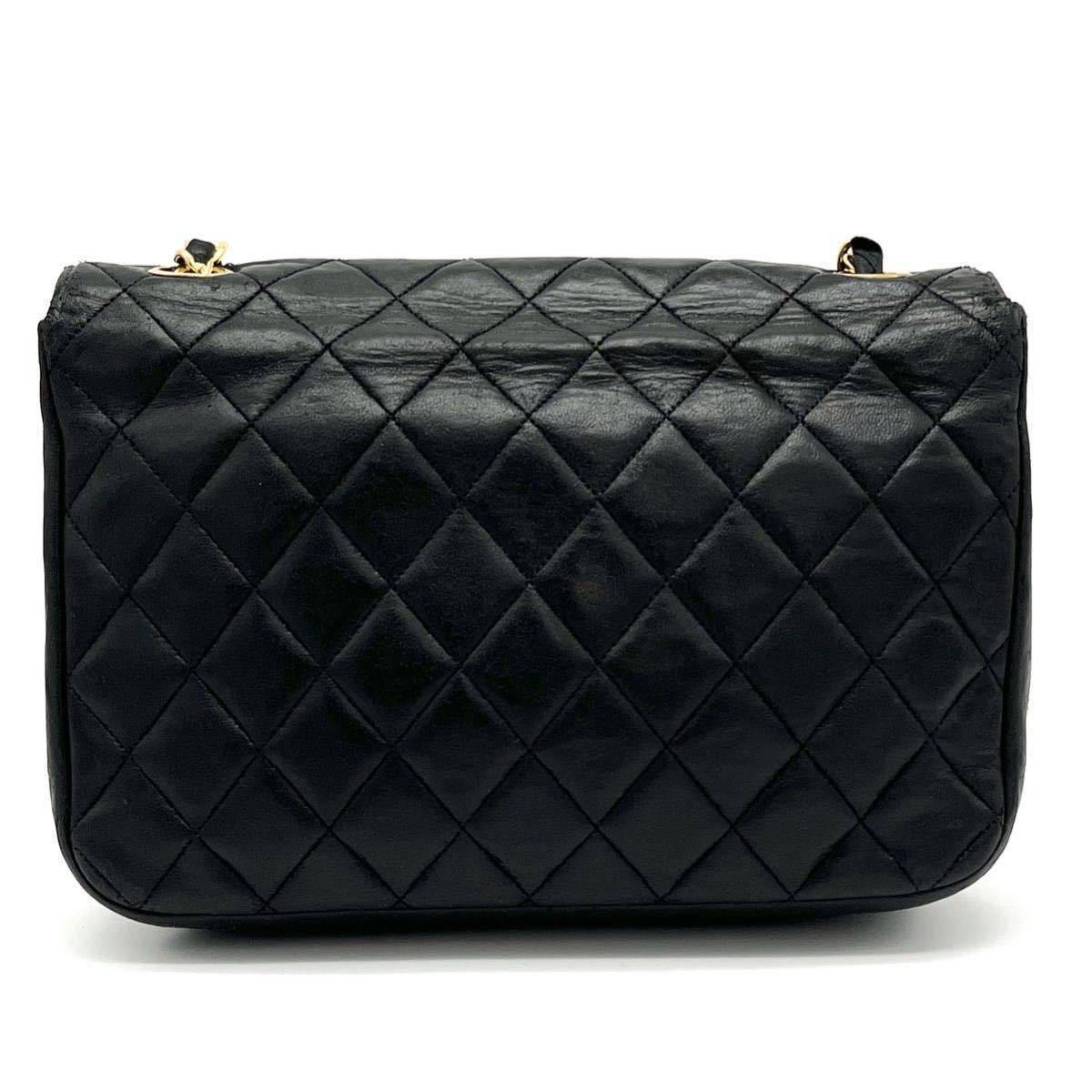 1円 CHANEL シャネル マトラッセ ハーフムーン ラウンドフラップ 