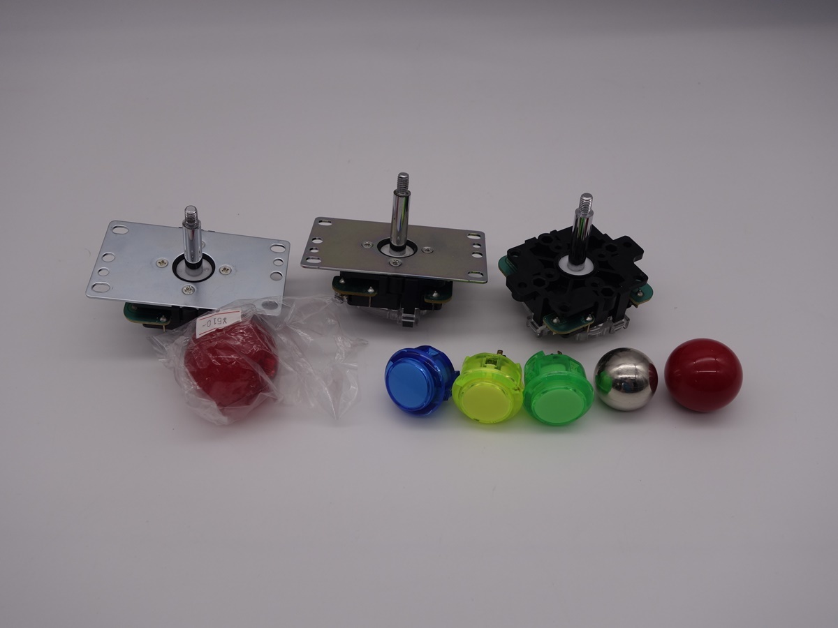 アケコンパーツまとめ 三和レバー ボールトップ ボタン セット(筐体