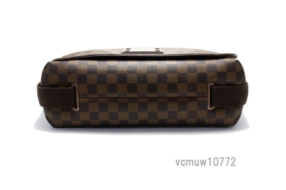 希少美中古□LOUIS VUITTON ダミエ ブルックリンMM レザー