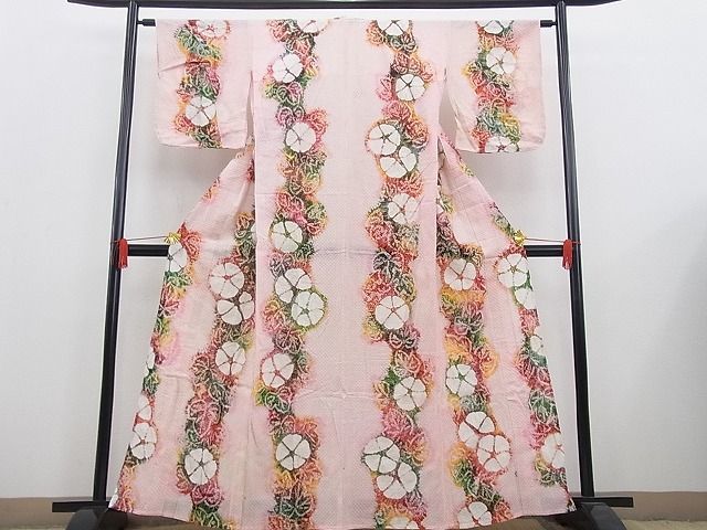 着物屋ほのか□夏物 浴衣 有松鳴海絞り 紫陽花 綿 逸品 未使用 wb1426 有松