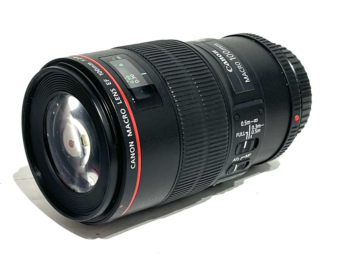 ☆ Canon キャノン MACRO LENS EF 100mm 1:2.8 L IS USM φ67mm レンズ