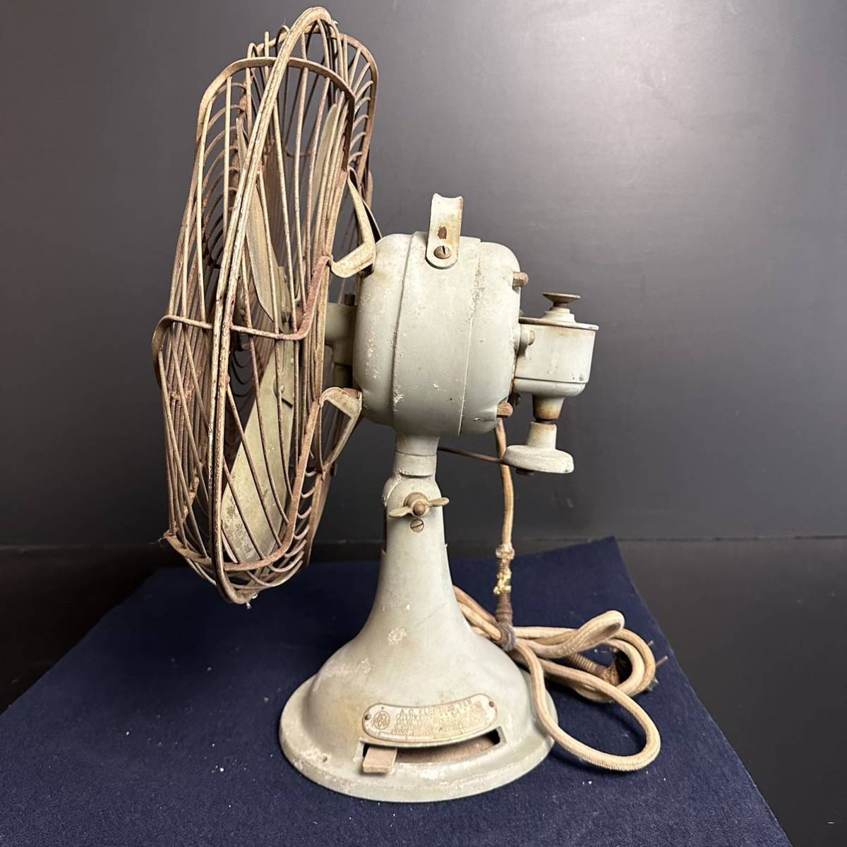 CT435] 芝浦製作所 12 inch A.C ELECTRIC FAN 扇風機 C-4737