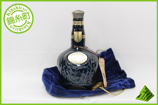 ◇1円～ ロイヤルサルート 21年 青 陶器 700ml 40% 巾着付 J