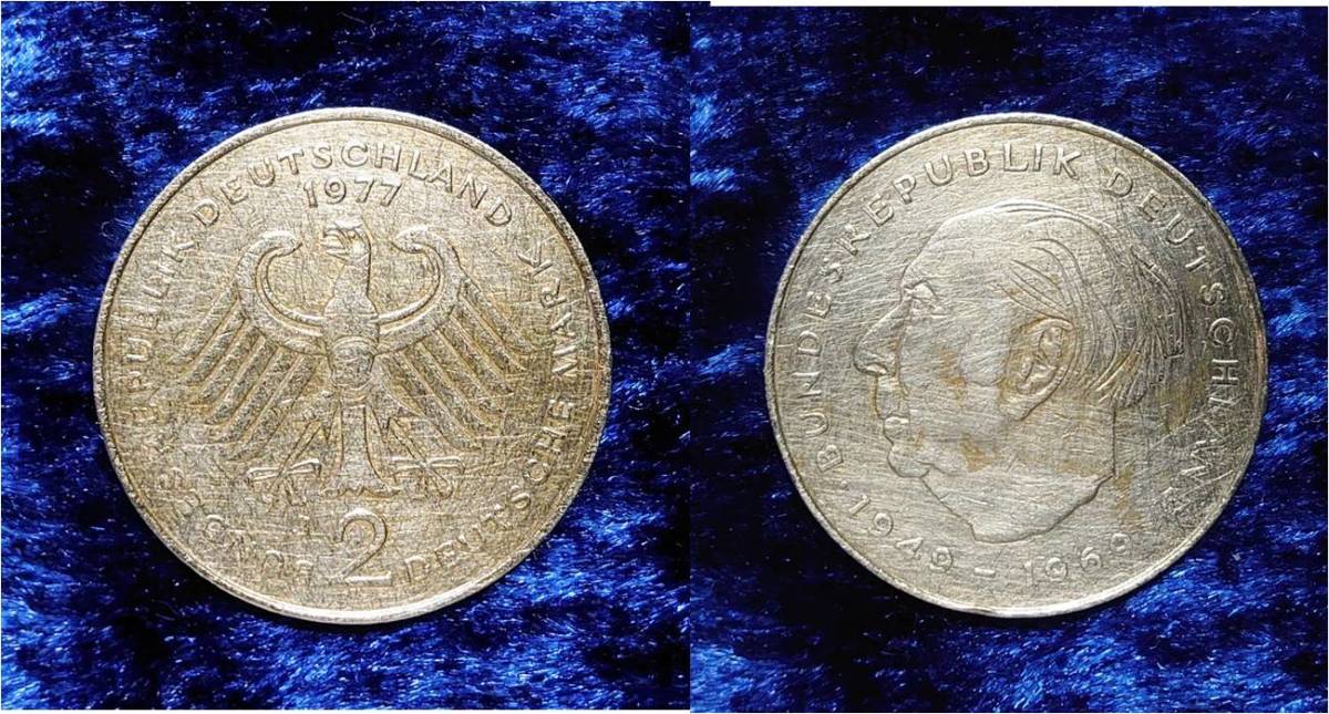 アンティークコイン☆旧貨幣ドイツマルクのセット 5マルク、2マルク2枚