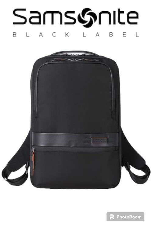 【新品未使用】サムソナイト Samsoniteブラックレーベル　ルートン3 スリムバックパック ブラック ビジネスリュック