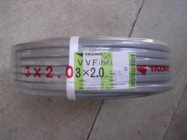 矢崎電線2.0-3Cケーブル4 VVFケーブル 矢崎 YAZAKI りー様専用 (黒白