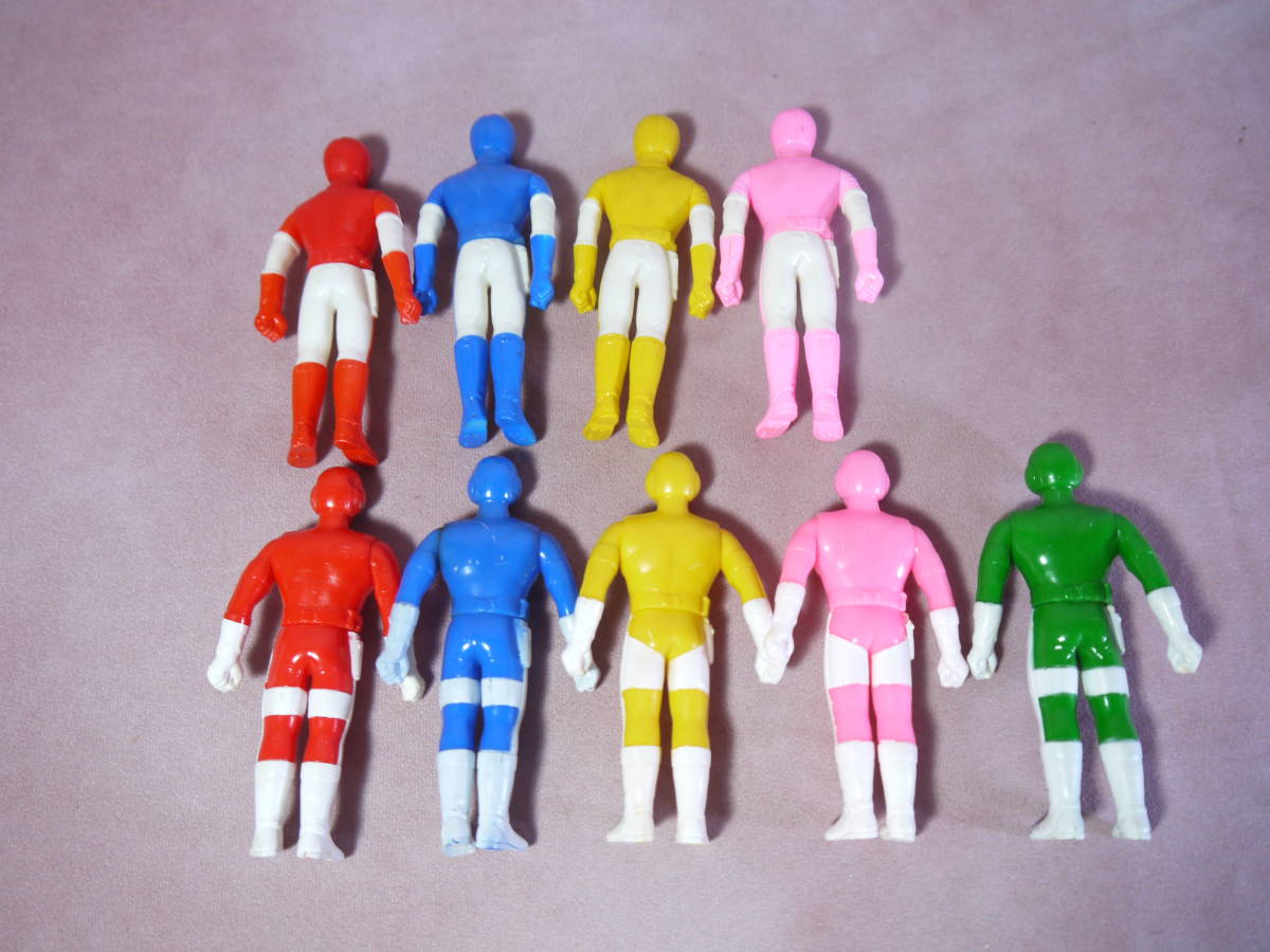 ダイナマン 1983 バイオマン 1984 ソフビ 9体セット バンダイ 全高12  