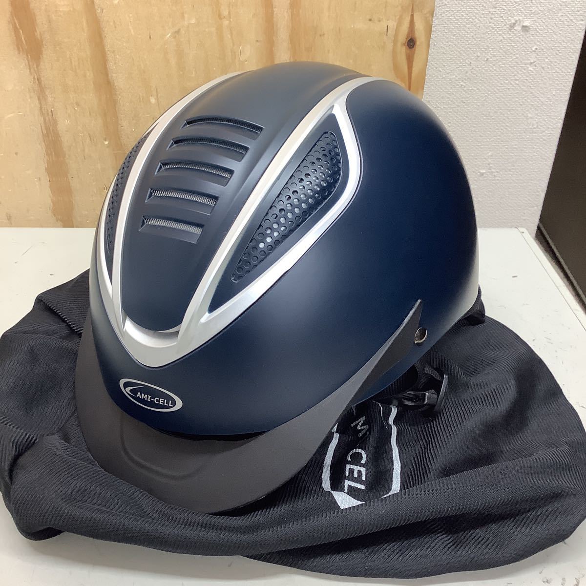 新作登場，人気 AMI-CELL RCK6201 乗馬ヘルメット L 57-61