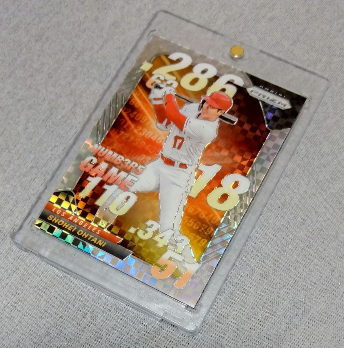 75枚限定】MLBカード， 大谷翔平(SHOHEI OHTANI)， PANINI， PRIZM