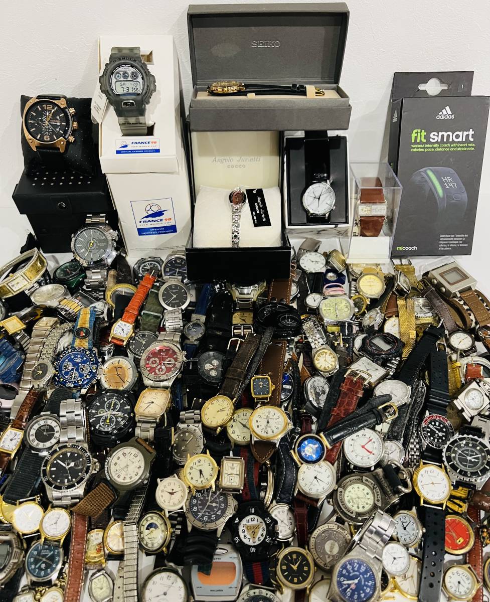 1円 腕時計ジャンク品おまとめ20点セット DIESEL⁄CASIO⁄SEIKO⁄