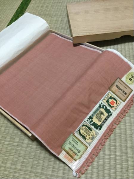 結城紬 反物 無地 着物に 新品 未使用品