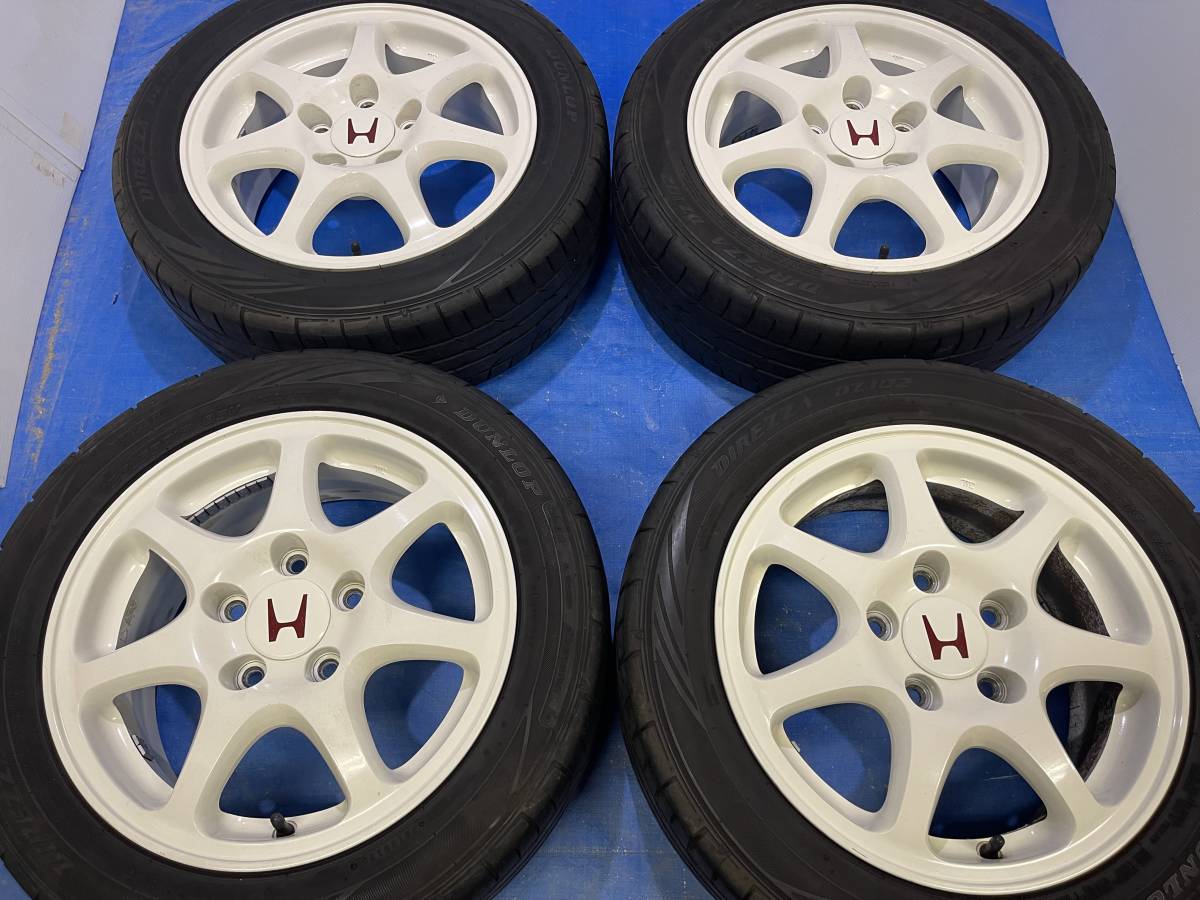 □美品ホンダシビックEK9タイプR純正アルミホイール195/55R15 